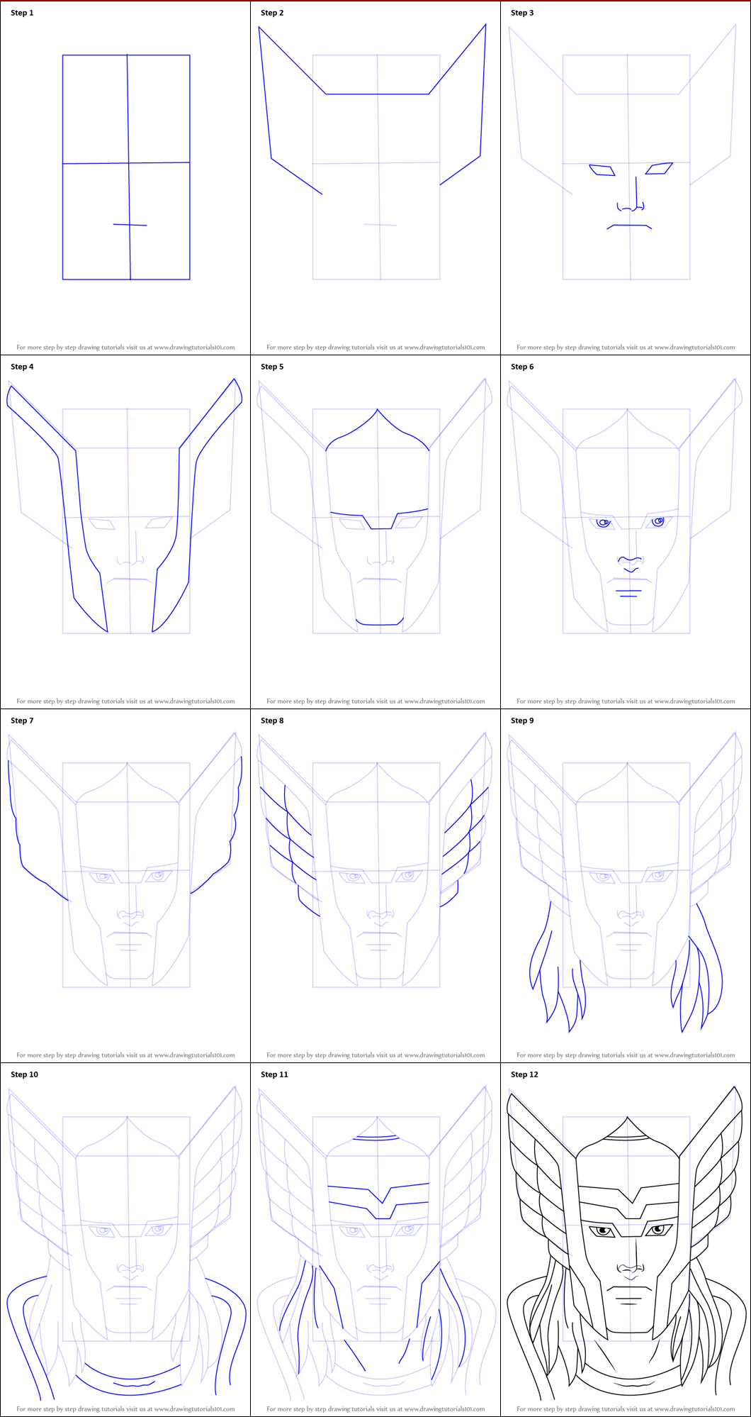 How to draw Thor simple (1)