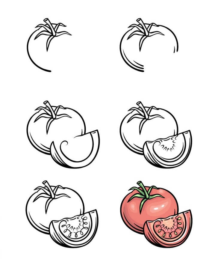 How to draw Tomato idea (11)