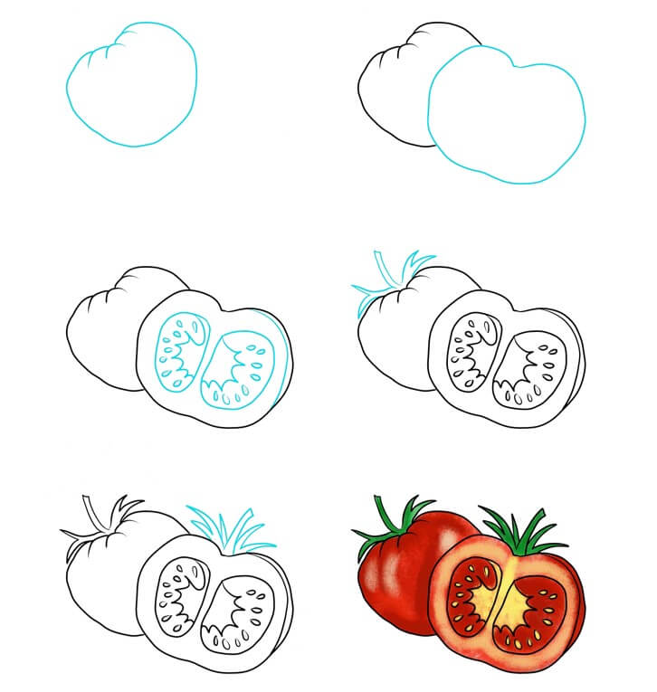 How to draw Tomato idea (12)