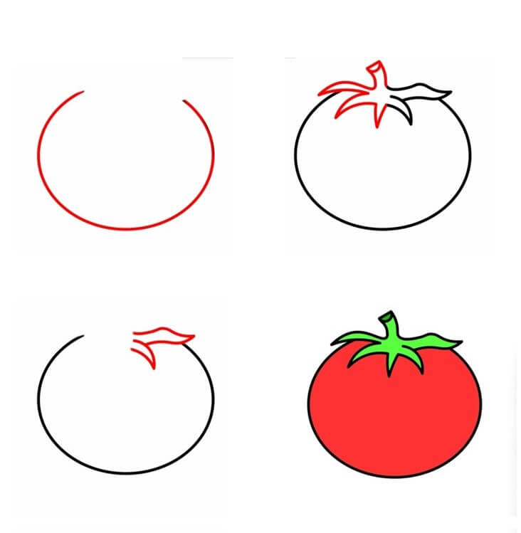 How to draw Tomato idea (2)