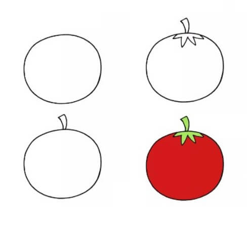 How to draw Tomato idea (8)