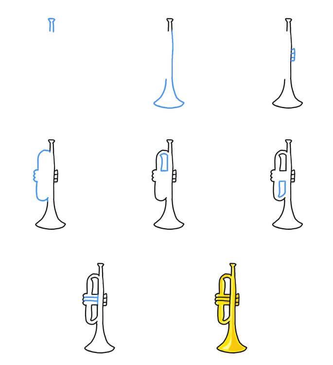 Trumpet idea (10) Drawing Ideas