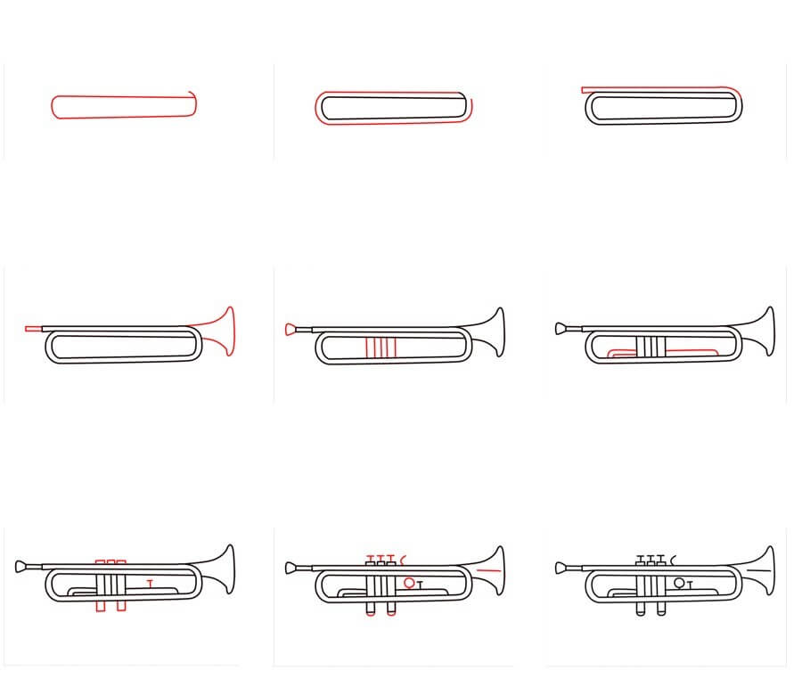 Trumpet idea (11) Drawing Ideas