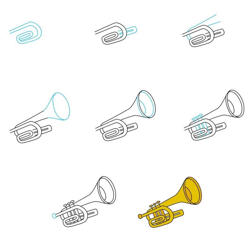 Trumpet idea (14) Drawing Ideas