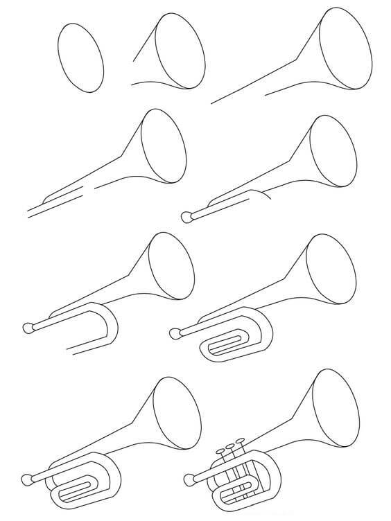 Trumpet idea (2) Drawing Ideas