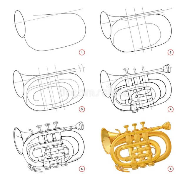 Trumpet idea (6) Drawing Ideas