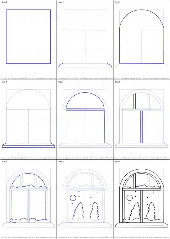 How to draw Window idea (4)