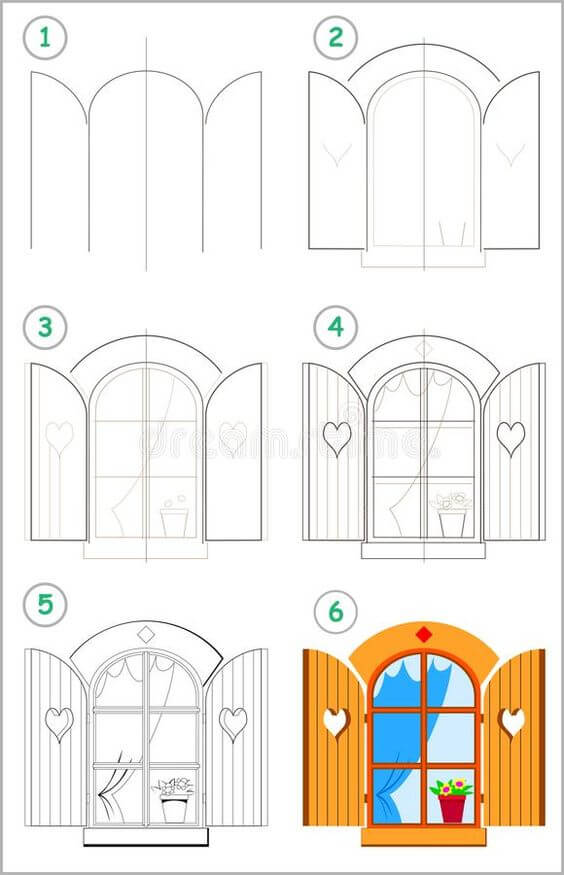 How to draw Window idea (7)