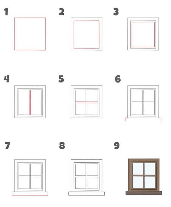 How to draw Window idea (8)