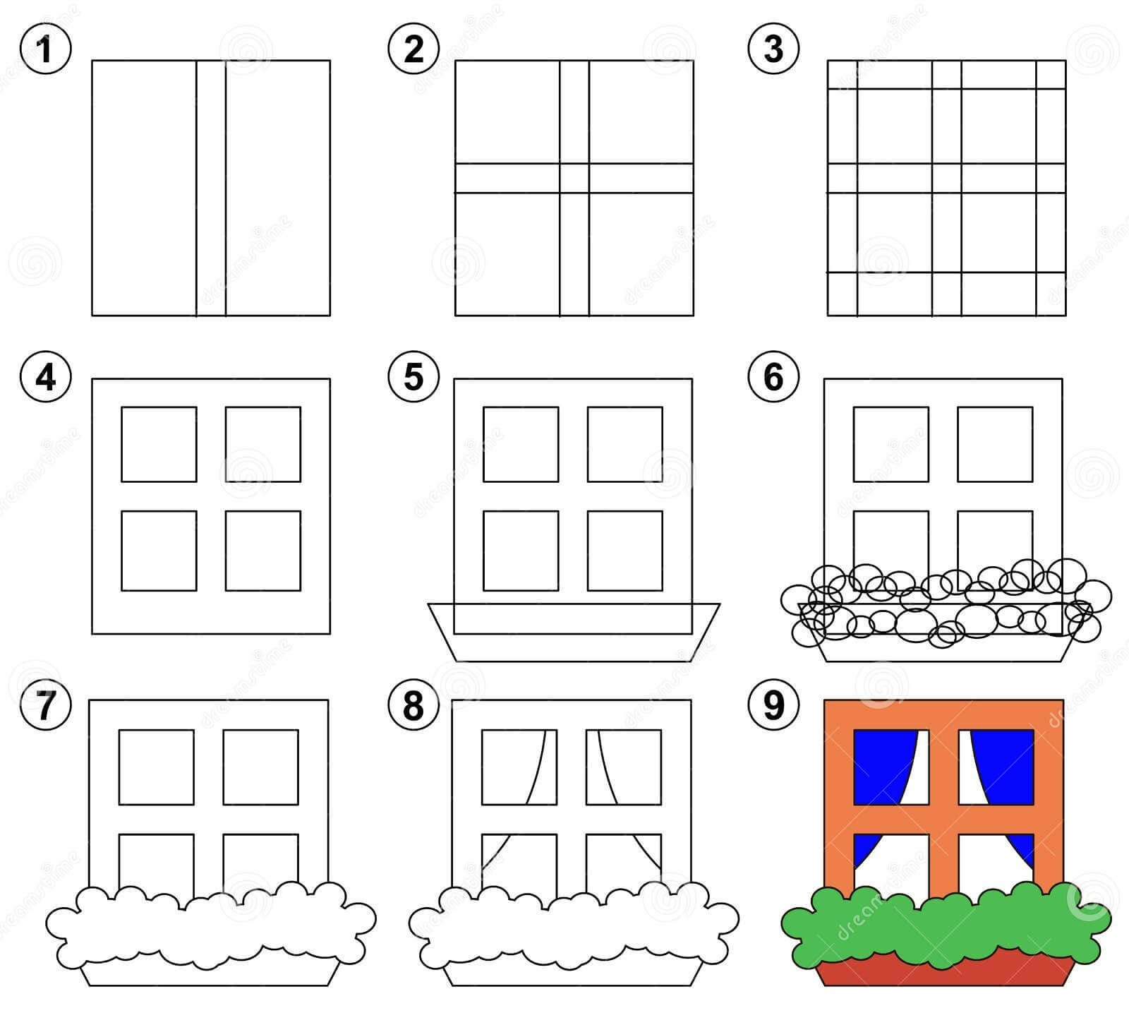 How to draw Window idea (9)