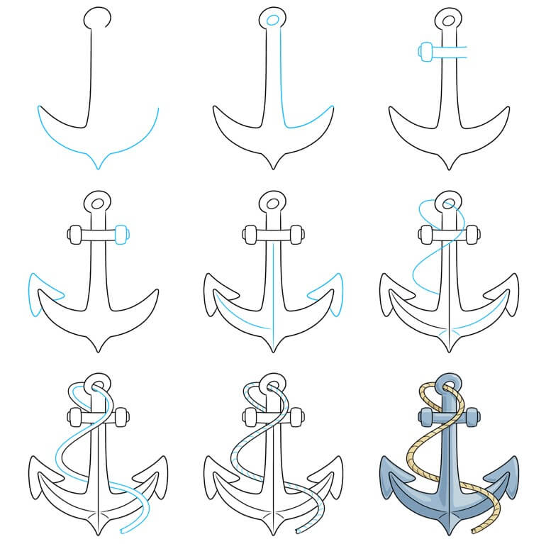 How to draw Anchor idea (16)