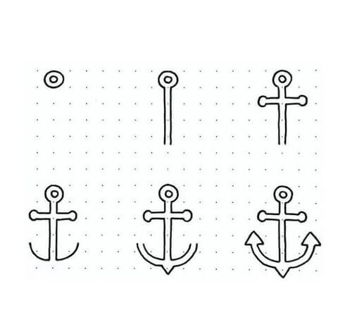 How to draw Anchor idea (3)