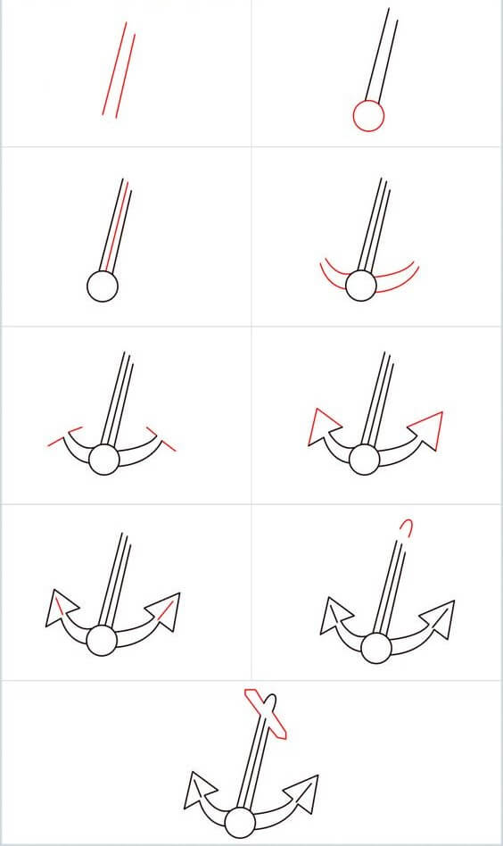 How to draw Anchor idea (5)