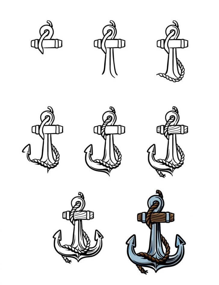 How to draw Anchor idea (7)