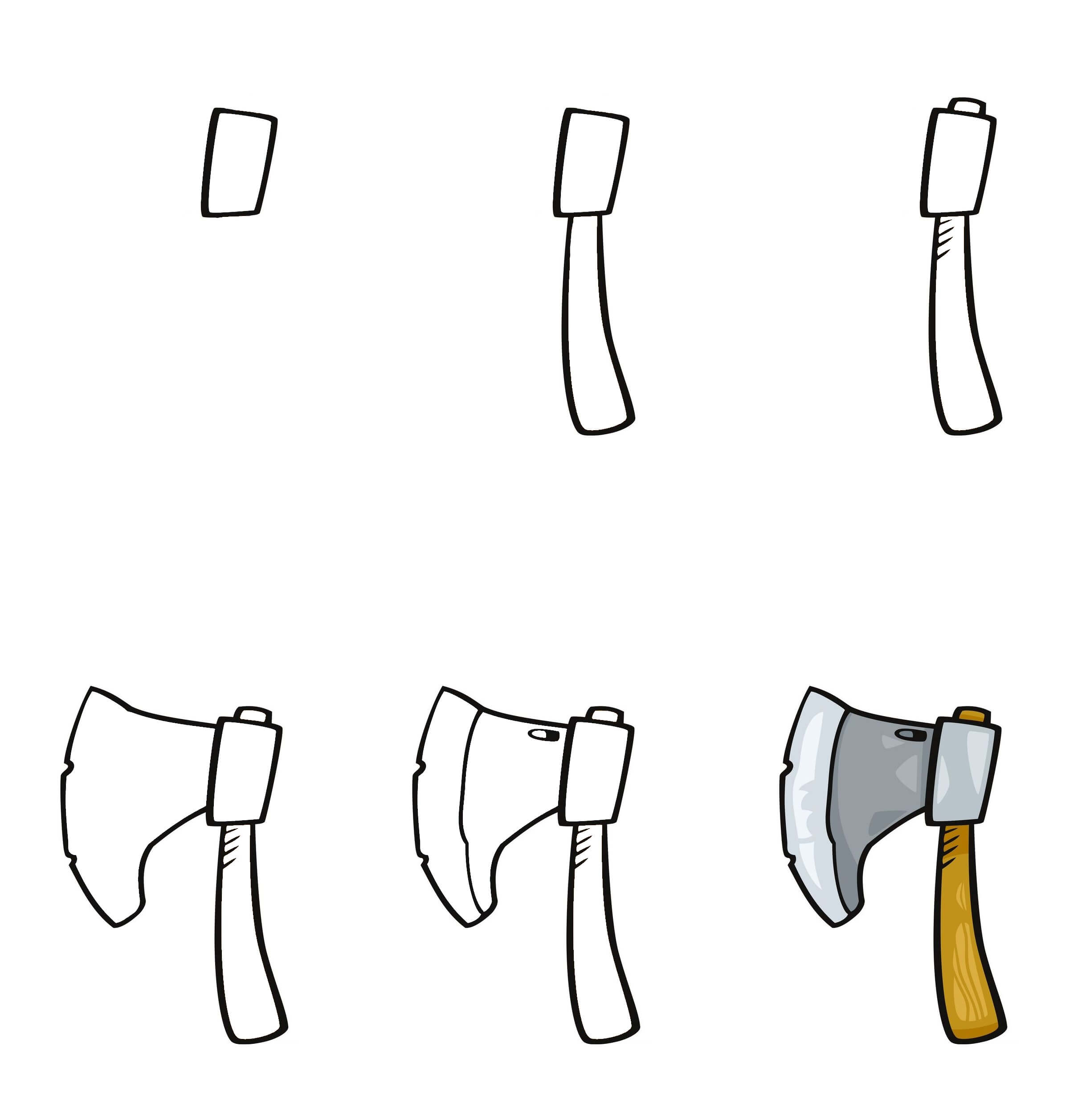 How to draw Axe idea (1)