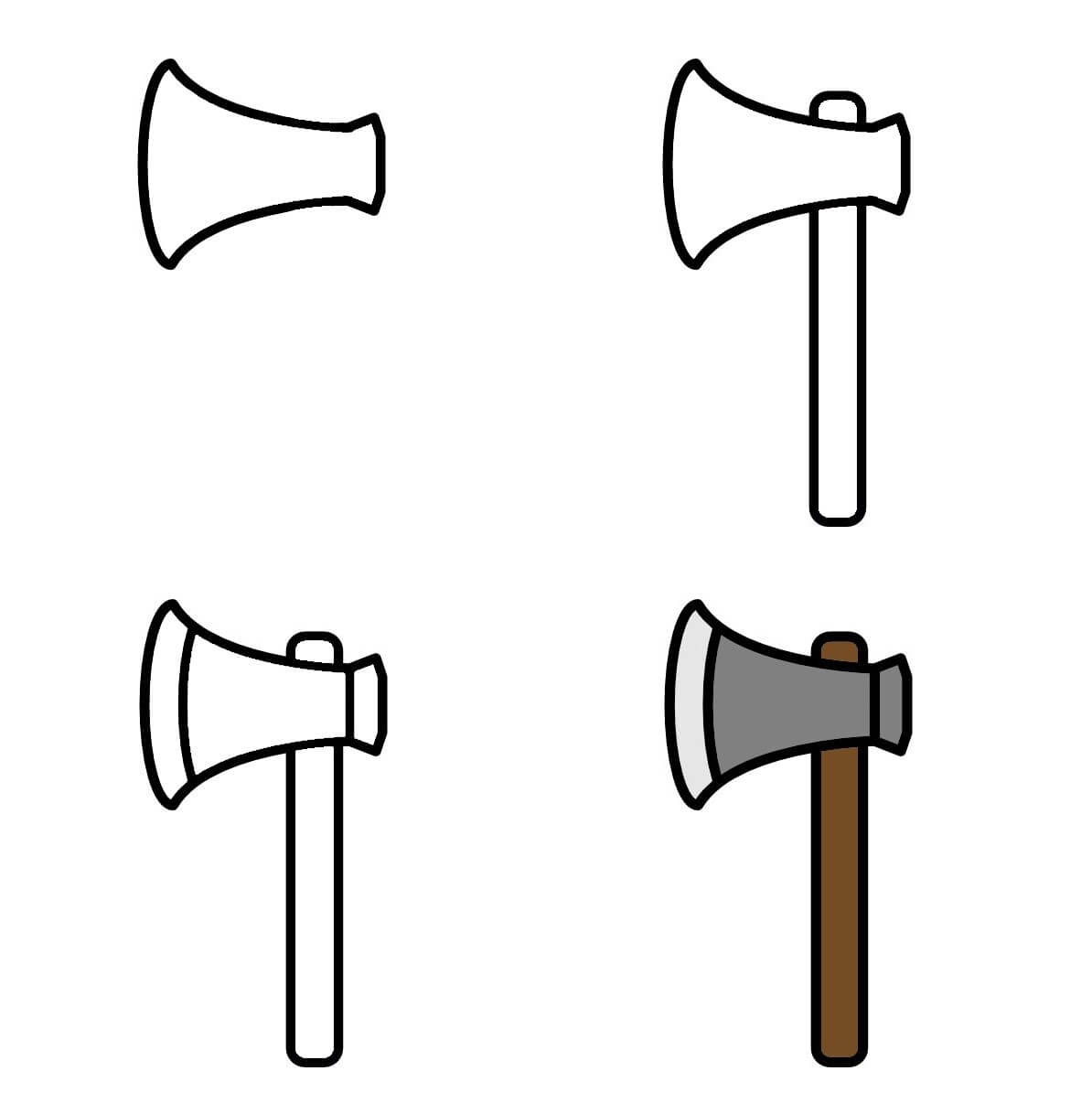 How to draw Axe idea (10)