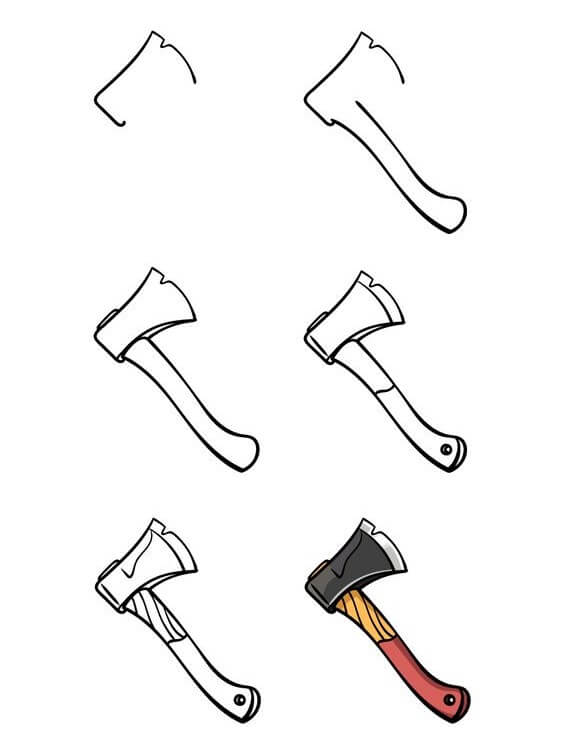 How to draw Axe idea (11)