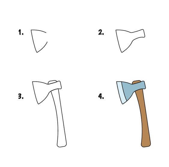 How to draw Axe idea (12)