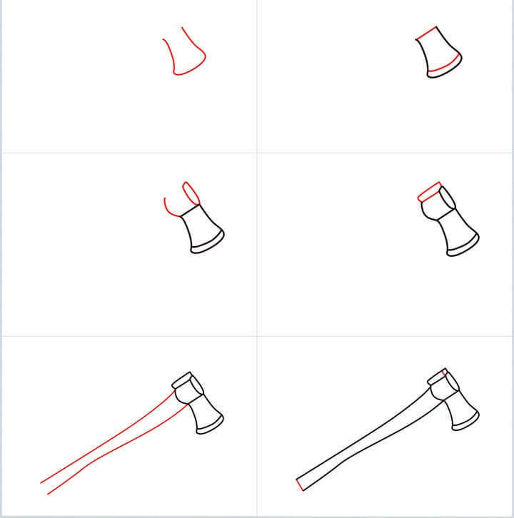 How to draw Axe idea (14)