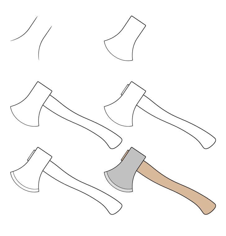 How to draw Axe idea (15)