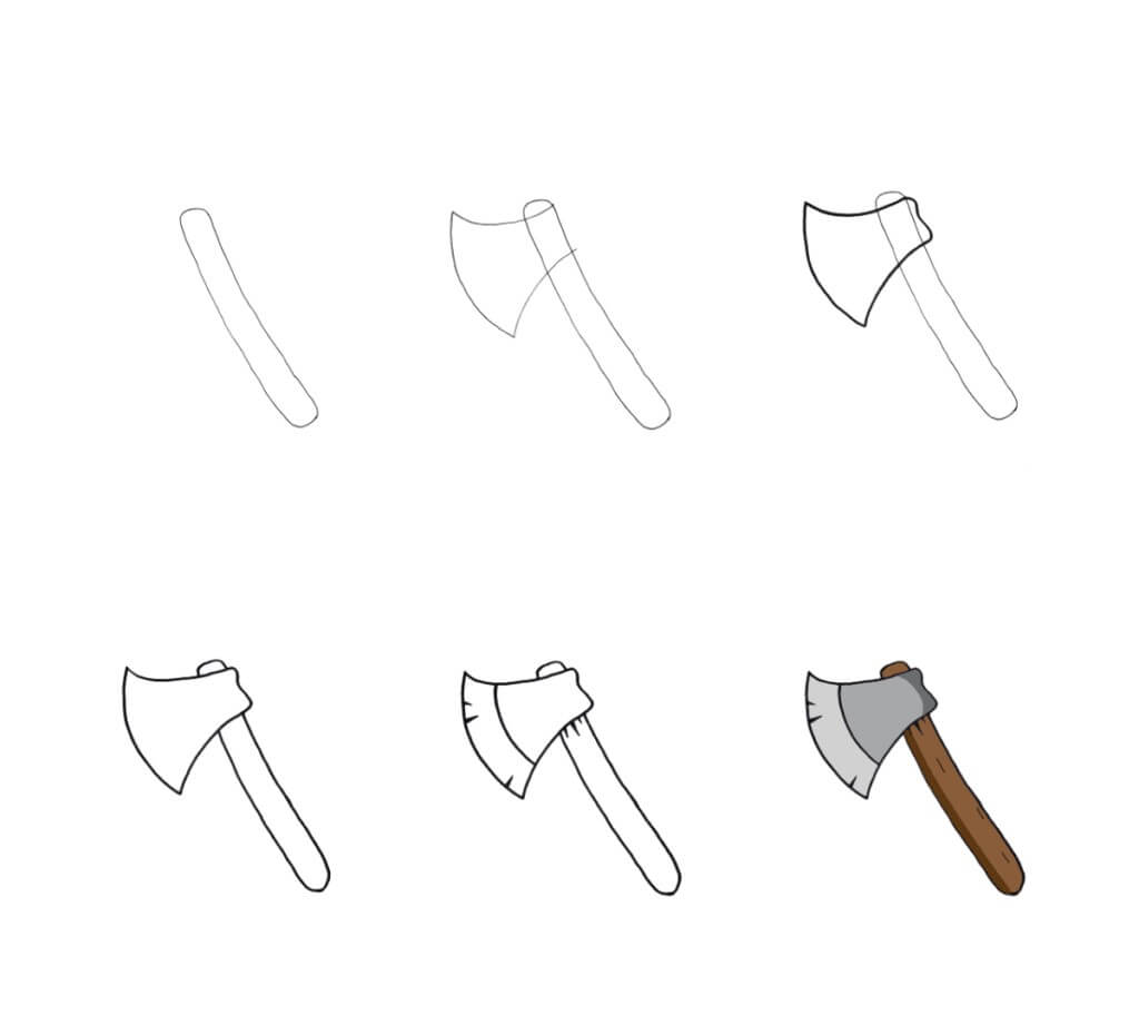 How to draw Axe idea (16)