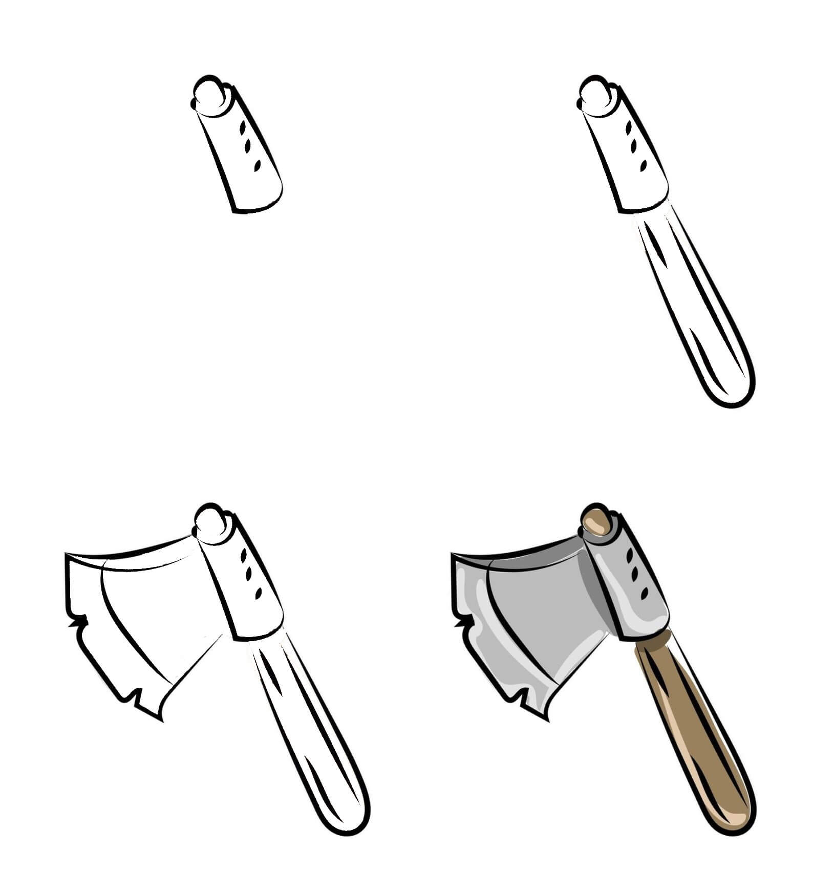 How to draw Axe idea (19)