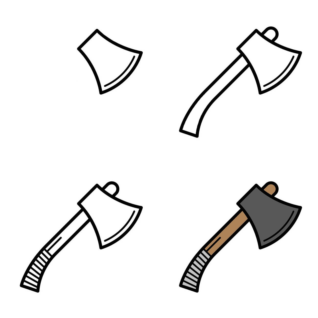 How to draw Axe idea (6)