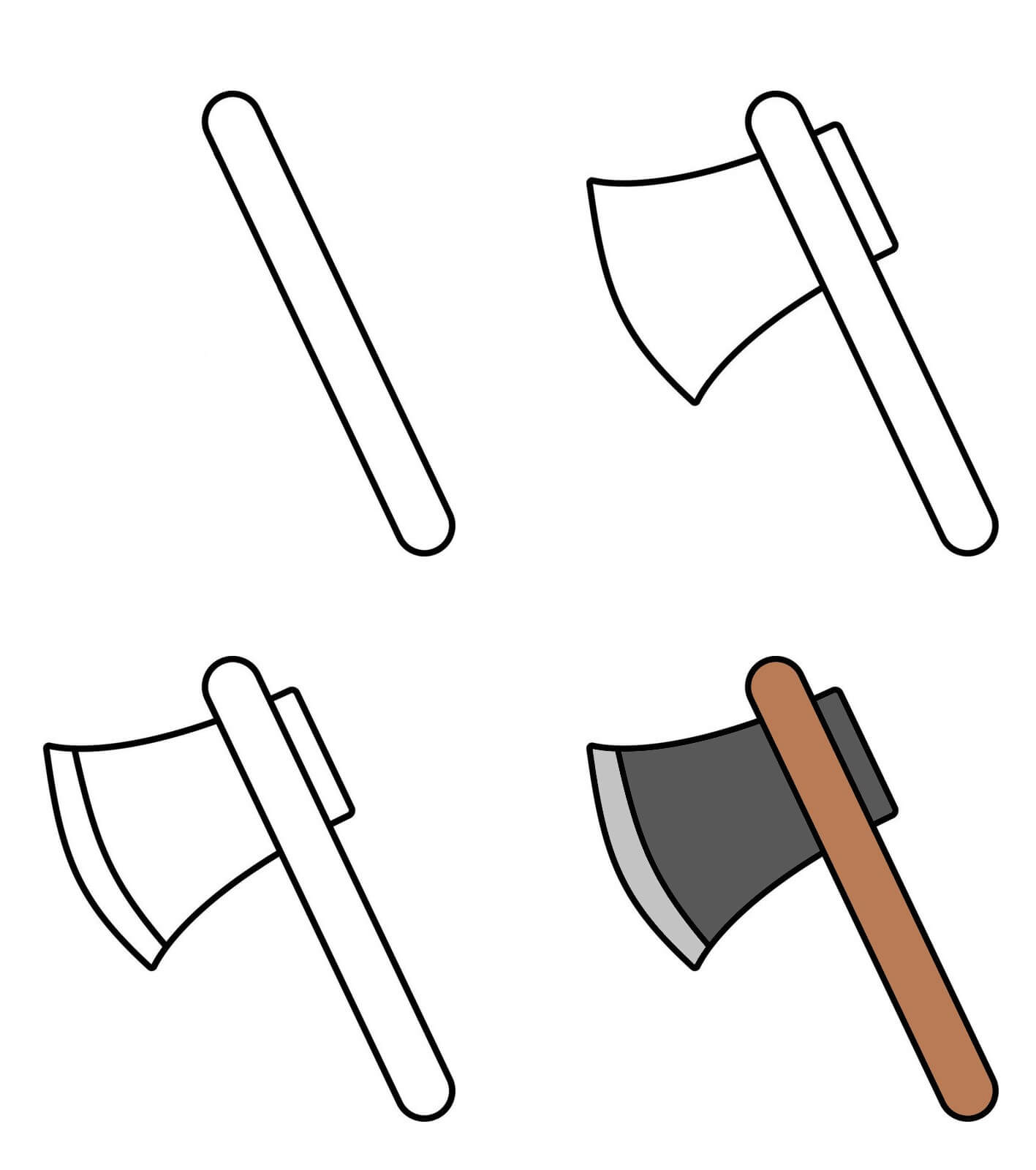 How to draw Axe idea (8)