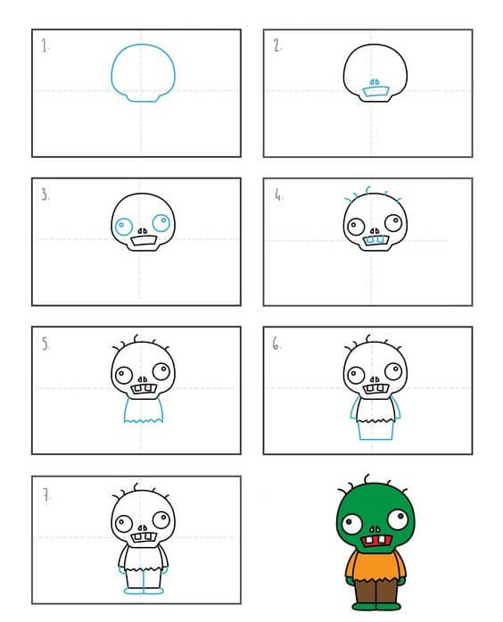 Baby zombie Drawing Ideas