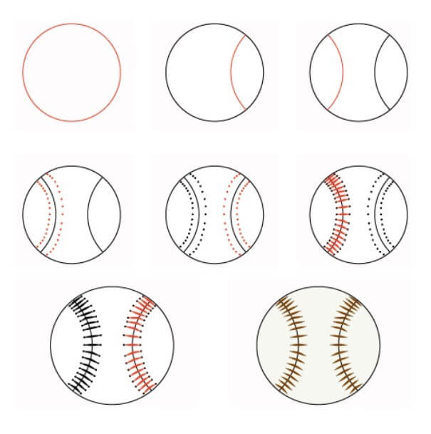 How to draw Baseball idea (12)