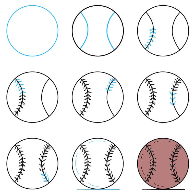 How to draw Baseball idea (13)