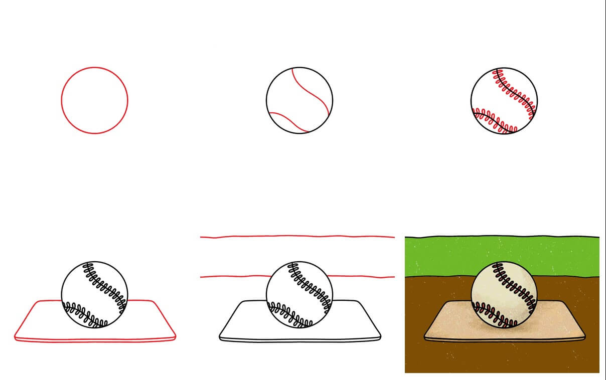 How to draw Baseball idea (14)