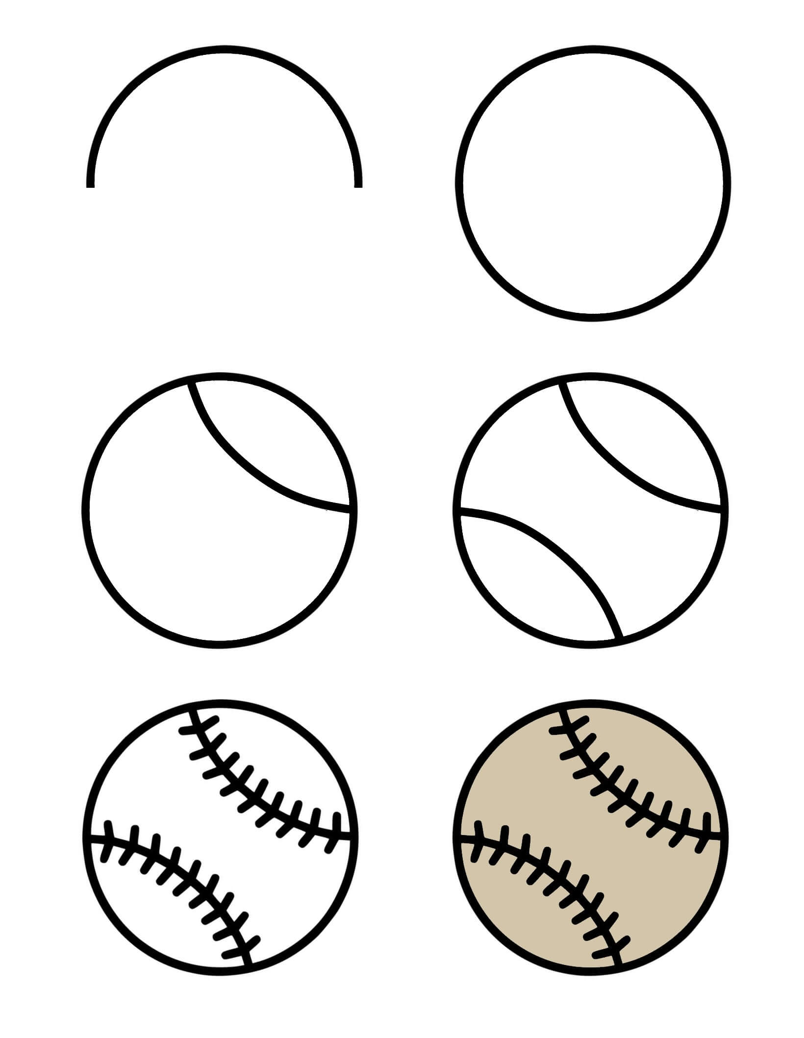 How to draw Baseball idea (5)