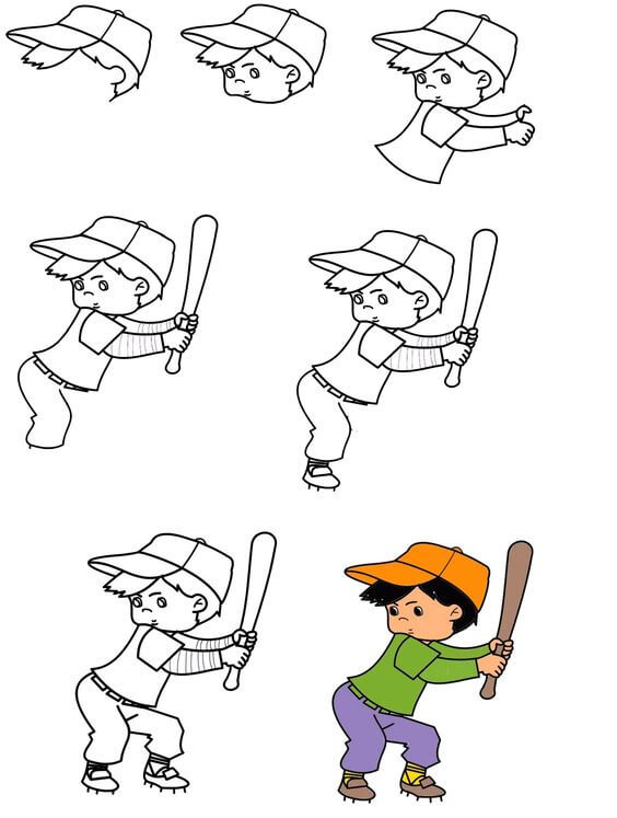 Baseball player ideas (3) Drawing Ideas