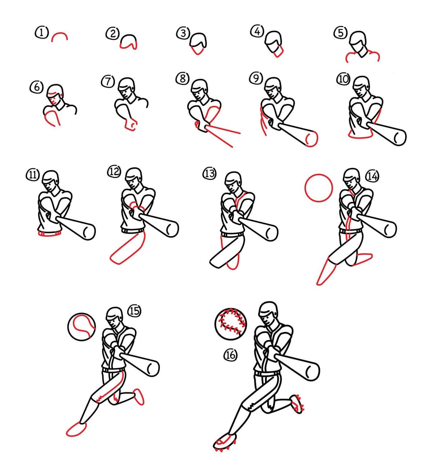 Baseball player ideas (4) Drawing Ideas