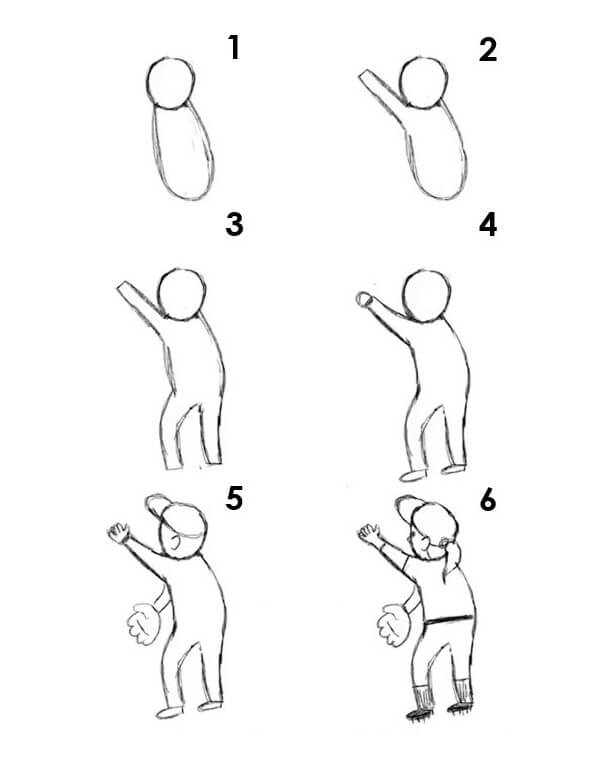 How to draw Baseball player ideas (7)