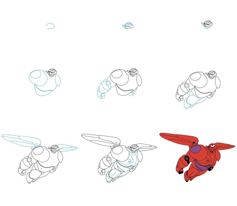 How to draw Baymax idea (11)