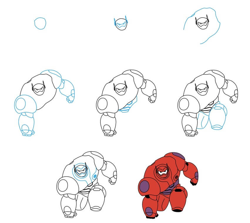 How to draw Baymax idea (12)