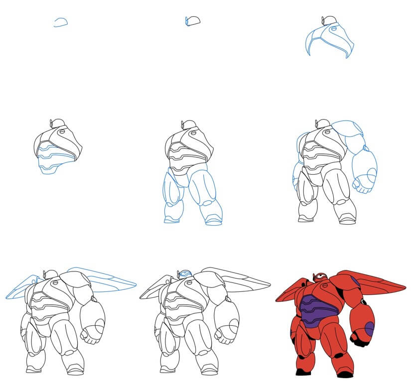 How to draw Baymax idea (13)