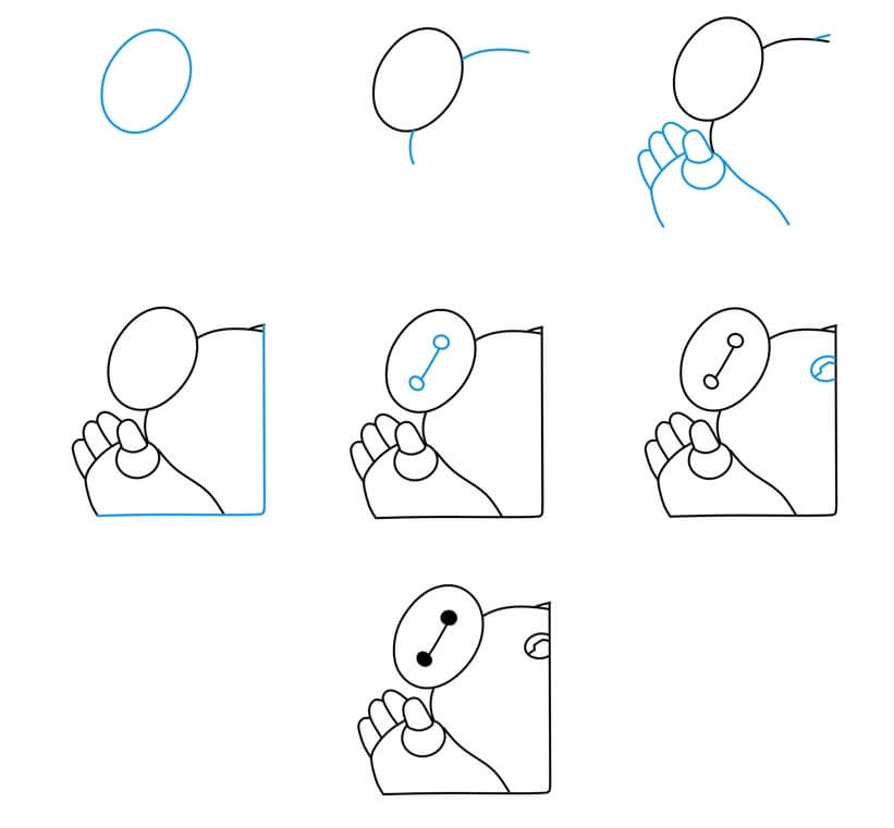 How to draw Baymax idea (15)