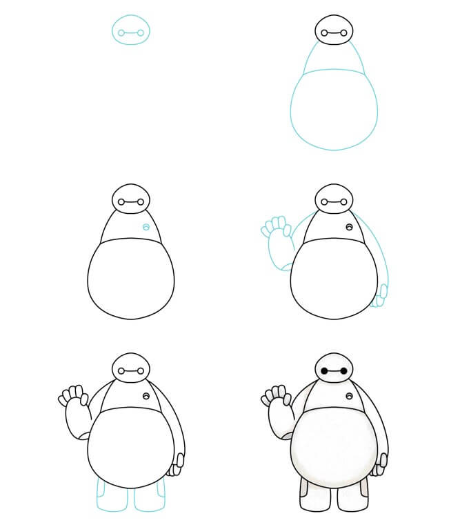 How to draw Baymax idea (16)