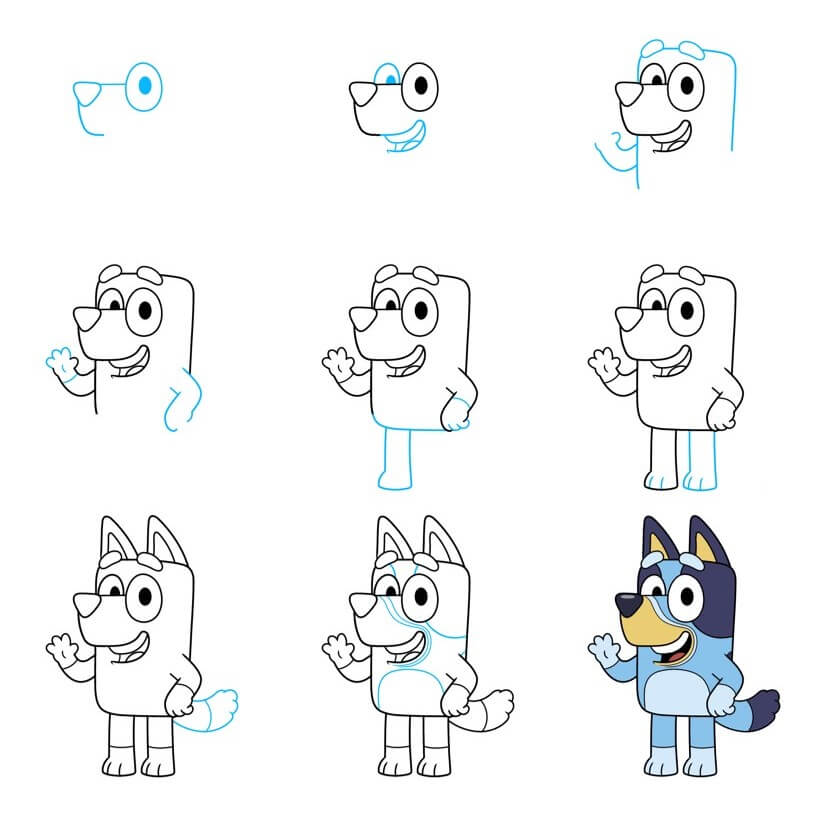 Bluey Drawing Ideas