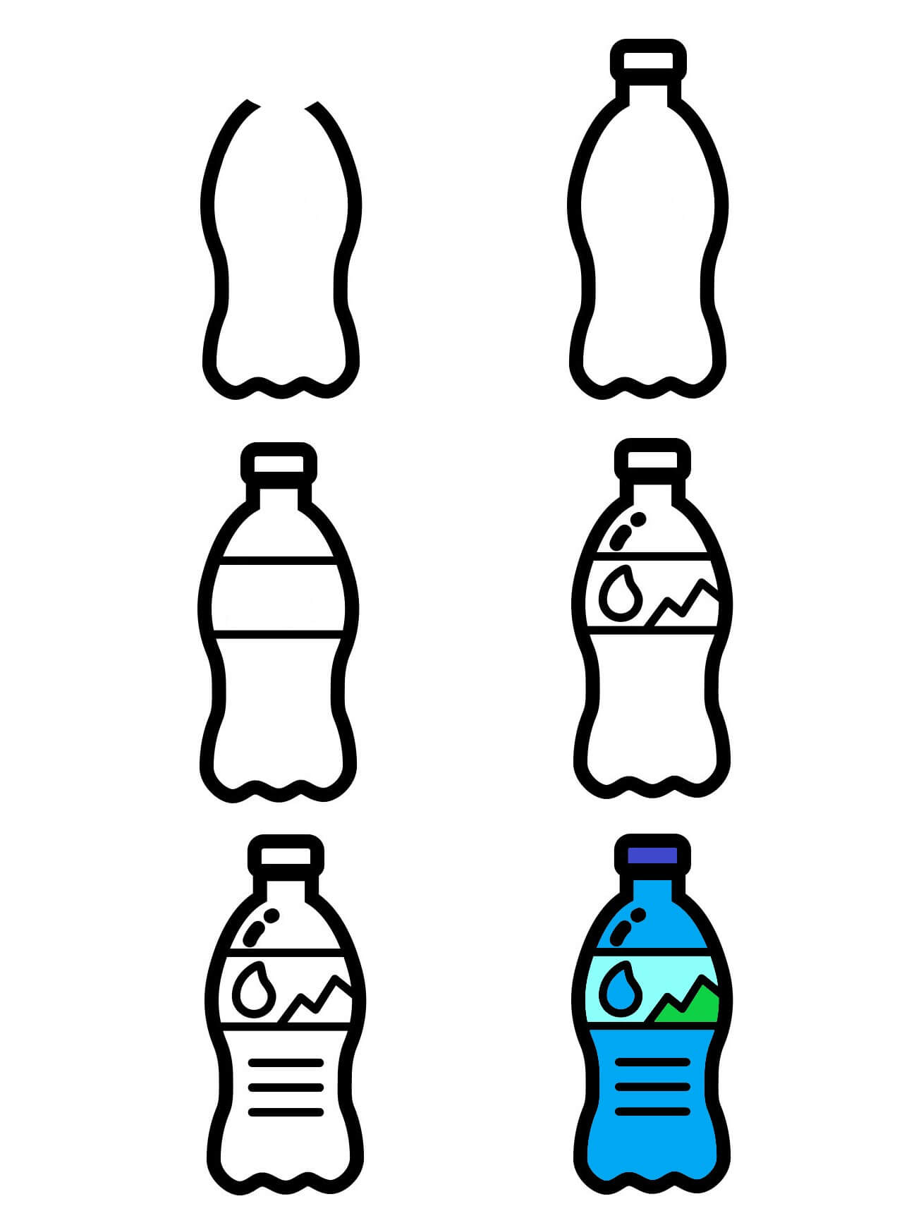 How to draw Bottle idea (1)