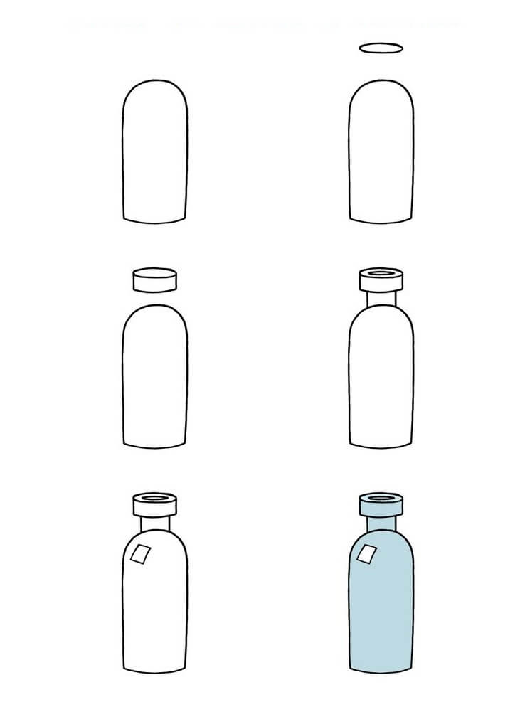 How to draw Bottle idea (12)