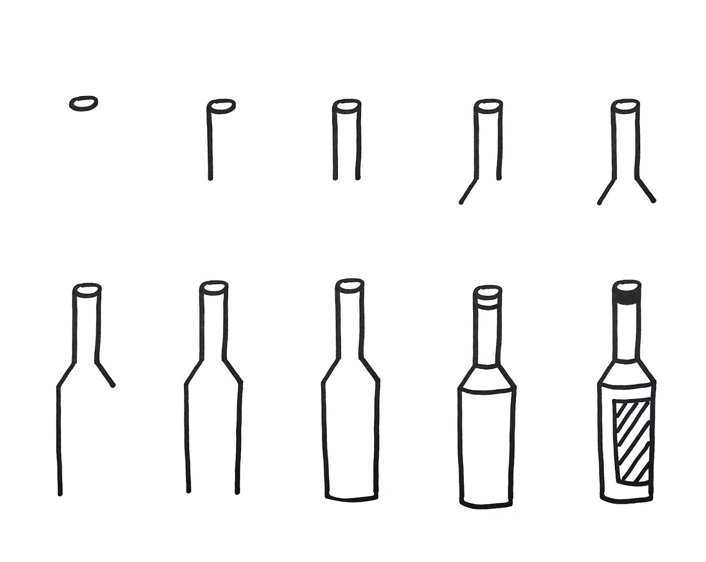 How to draw Bottle idea (18)