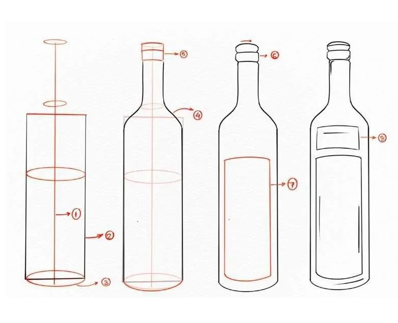 How to draw Bottle idea (20)