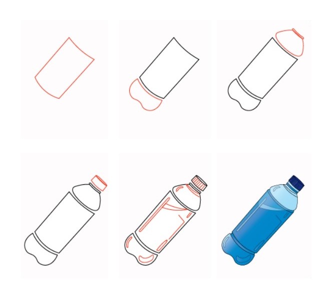 How to draw Bottle idea (21)