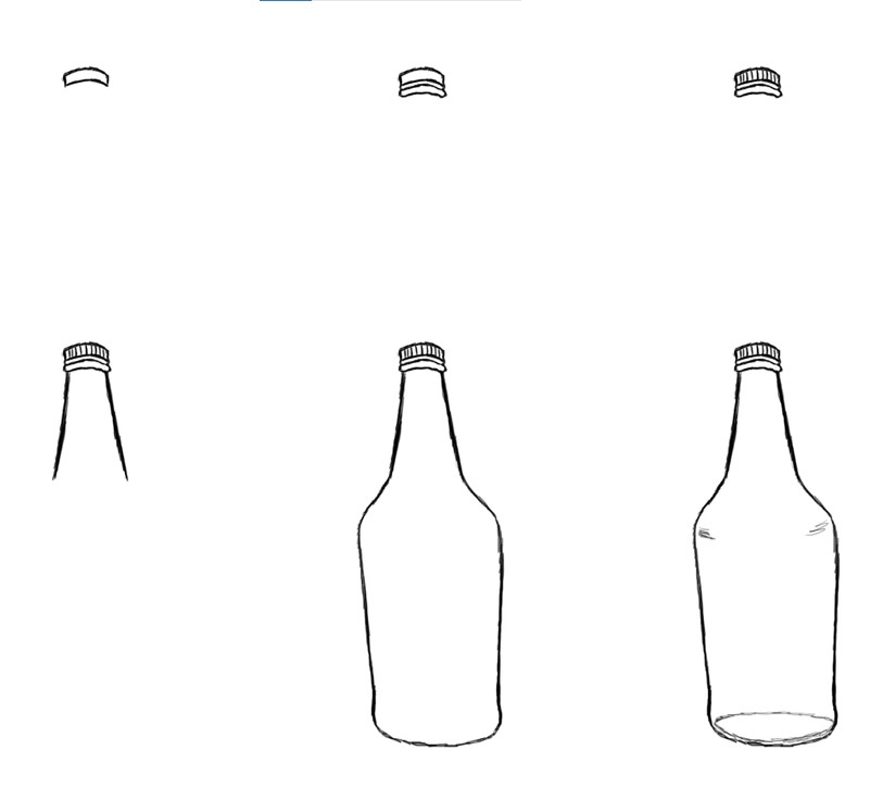 How to draw Bottle idea (24)