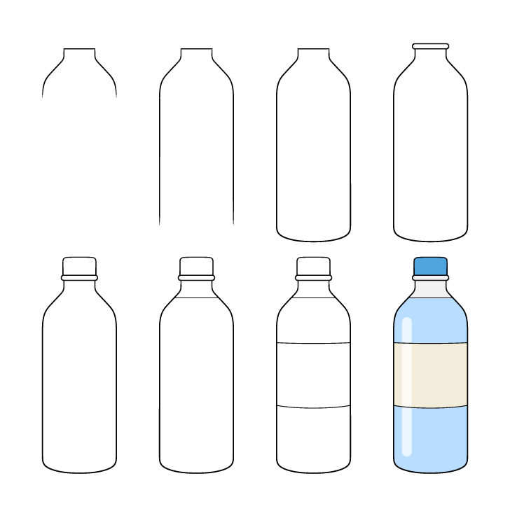 Bottle idea (30) Drawing Ideas