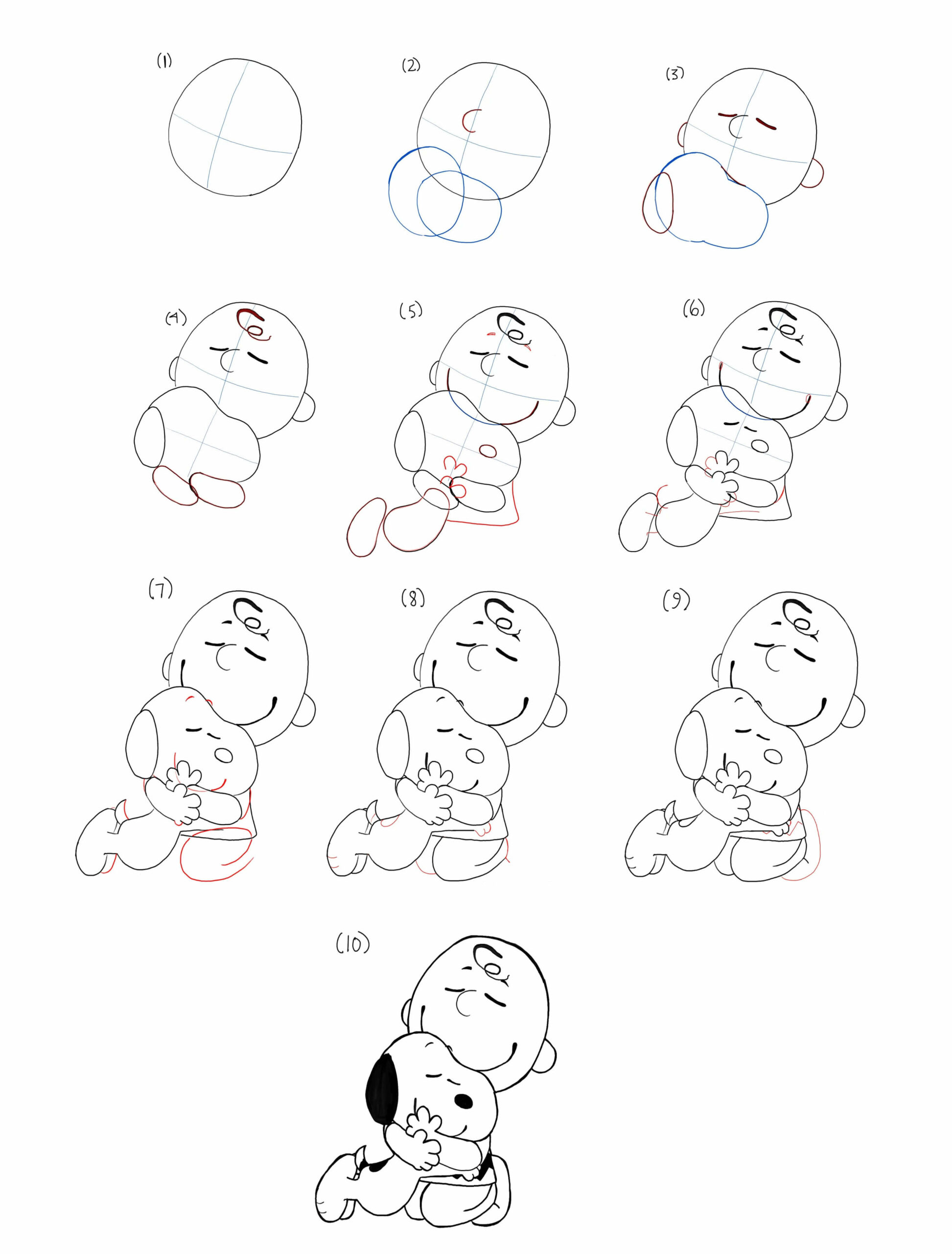 How to draw Charlie Brown idea (19)